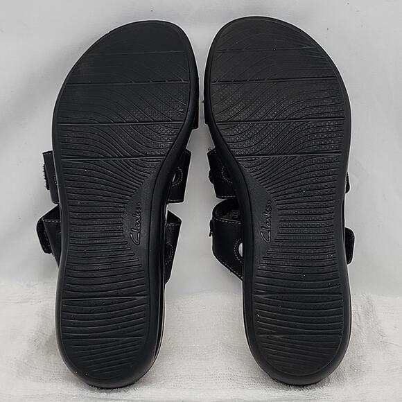 CLARKS COLLECTION LAURIEANN COVE BLACK LEATHER IMPORTED FROM MEXICO LADIES 9 GUC - Picture 14 of 16